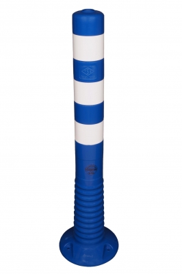 Flexibler Absperrpfosten "Flexipfosten" Ø 80 mm, blau, überfahrbar